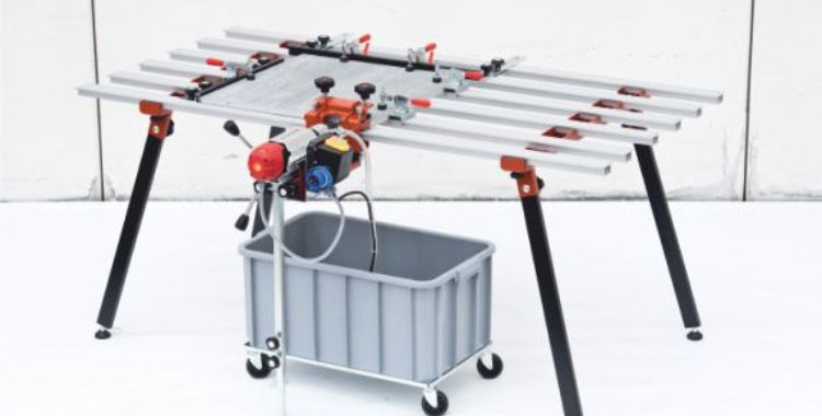 Foracoste furador eléctrico com água para furar topos para fachadas ventiladas