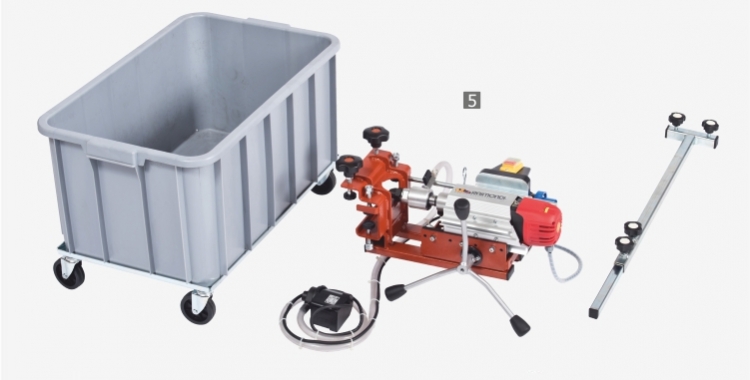 Foracoste furador eléctrico com água para furar topos para fachadas ventiladas