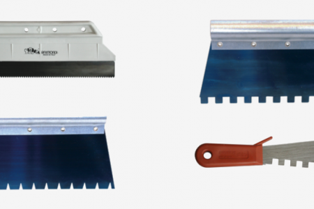 Espátulas dentadas trapezoidais